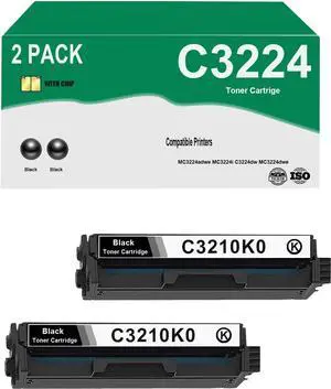Ennovor C3210K0 Toner Cartridge Compatible for C3224dw C3326dw C3426dw MC3224adwe MC3224dwe MC3224i MC3326adwe MC3326i MC3426adw MC3426i Printers (2 Black)