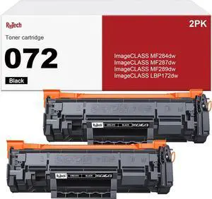 Ennovor 072 Black Toner Cartridges - for Canon 072 CRG072 072H for Canon ImageCLASS MF284dw MF289dw MF287dw LBP172dw Series Printer,2 Pack (with Chip)