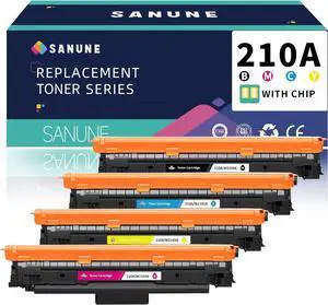 Ennovor 210A Toner Cartridges 4 Pack with chip Compatible for HP 210 A 210X Toner Cartridges Set for Color Laser Jet MFP 4301dw 4301fdn 4301fdw 4201dw 4201dn Printer Ink (1 Black/Cyan/Yellow/Magenta)