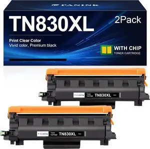 Ennovor Compatible TN830XL Toner Cartridge for Brother Printer Replacement for Brother TN830 TN-830 TN-830XL Black Toner Cartridge for HL-L2400D HL-L2460DW HL-L2480DW HL-L2405W MFC-L2820DW Printer