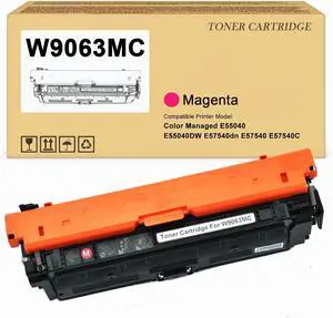 W9063MC Magenta Toner Cartridge Compatible with Color Managed E55040 E55040DW E57540dn E57540 E57540C Printer(Magenta,1-Pack) W9063MC Magenta Toner Cartridge Compatible with Color Managed E55040 E55040DW E57540dn E57540 E57540C Printer(Magenta,1-Pack)