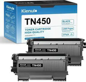 Ennovor TN450 High Yield Toner Cartridge 2-Pack,TN-450 Black Toner Replacement for Brother HL-2220 2230 2240D 2270DW 2280 MFC-7240 7360 7365 7460 7860 DCP-7060 7065 IntelliFax 2840 2940 Printer