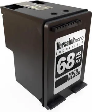 Ennovor VersaInk-Nano 68 MS MICR Black Ink Cartridge for Check Printing - Compatible with HP Envy 6152e, 6155e, 6552e, 6555e, 6558