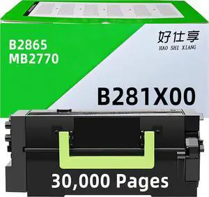 Ennovor B281X00 Black High Yield Toner Cartridge Replacement for Lexmark B281X00 B281H00 Compatible with Lexmark B2865 B2865dw MB2770 MB2770adwhe Laser Printer 30000 Pages 1Pack