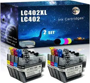 Ennovor LC402XL LC402 Compatible Ink Cartridges Replacement for Brother High Yield Compatible MFC-J5340DW MFC-J6540DW MFC-J6740DW MFC-J6940DW Printer, Meet Printing Needs (2 Set)