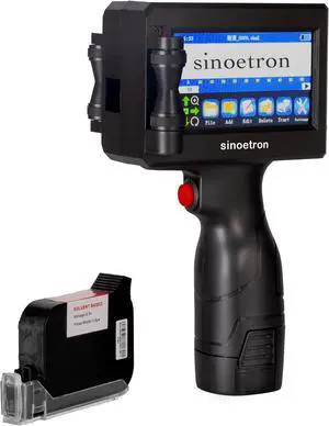 Ennovor Handheld Inkjet Printer, 4.3" Portable Quick-Dry Inkjet Printer Gun, 0.5 Inch Nozzle for QR Codes, Barcodes, Dates & Logos on Any Surface.