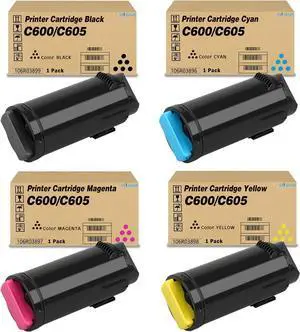 Ennovor Versalink C600 C605 High Yield Toner Cartridge Replacement for Xerox 106R03896 106R03897 106R03898 106R03899 Toner Versalink C600 C600DT C600DX C600DXF C600DXP C600N C605 C605X C605XLM Printer