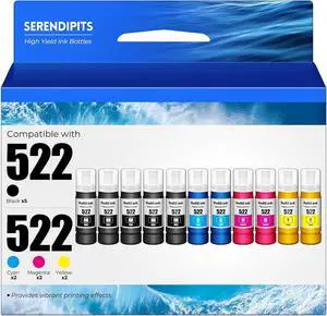 Ennovor 522 Ink Refill Bottles ET-2800 ET-2803 ET-4800 ET-2400