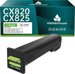 Ennovor Remanufactured 72K1XK0 CS820 CX820 CX825 CX860 Extra High Yield Toner Cartridge for Lexmark CX820de CX820dtfe CX825de CX860de CX860dte Printer Ink, 1-Pack 72K1XK0 Black Toner Cartridge