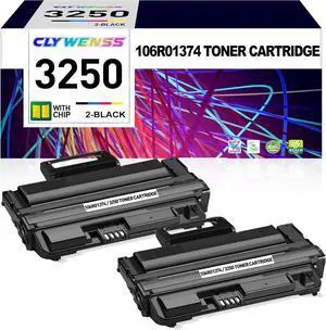 Ennovor Compatible 3250 Toner Cartridge Replacement for Xerox 106R01374 | Works with Xerox Phaser 3250 3250D 3250DN Printer | High Yield - 5,000 Pages (Black, 2-Pack)