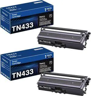 Ennovor TN433 Black 2-Pack High Yield Toner Cartridge Compatible Brother TN-433 TN 433 Replacement for HL-L8260CDW HL-L8360CDW MFC-L8610CDW MFC-L8900CDW DCP-L8410CDW Printer