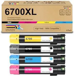 Ennovor Phaser 6700 Toner Cartridge 106R01503 106R01504 106R01505 106R01506 Replacement for Xerox Phaser 6700 6700DN 6700DT 6700DX 6700N Printer