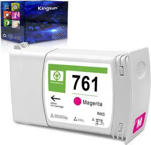 Ennovor 761 Ink Cartridge 400ml CM993A Magenta Compatible with HP 761 DesignJet T7100 T7200 (1-Pack)