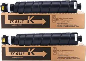 Ennovor TK-6347 TK-6347K Black Toner Cartridge 1T02XF0US0 Compatible with Kyo cera High Yield TK6347 TK-6347 Toner for Kyocera TASKalfa 4004i 5004i 6004i 7004i Printer(Black,2-Pack)