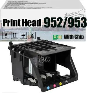 Ennovor 952 953 Print Head Printhead, Compatible for HP Office 7740 8210 8702 8710 8715 8720 8725 8730 8740 Printers  High Print Volume with Chip 1 pcs