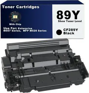 Ennovor CF289Y 89Y Toner High Capacity Black Toner Cartridge (with Chip Show Toner Level) Compatible HP 89Y CF289Y Toner use for HP Enterprise M507 Series,MFP M528 Series Printer