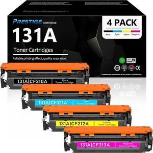 Ennovor 131A Toner Replacement for HP 131A Toner Cartridge 4 Pack for HP Laserjet Pro 200 Color MFP M276nw M251nw Toner (Black, Cyan, Magenta, Yellow)