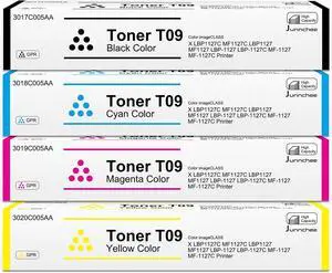 Ennovor T09 Toner Cartridge 3020C005AA 3019C005AA 3018C005AA 3017C005AA Replacement for Canon T09 T09L Toner for imageCLASS X LBP1127C,imageCLASS X MF1127C Printer Ink (4-Pack)