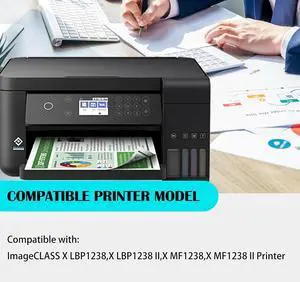 Ennovor T08 Black Toner Cartridge Compatible for Canon T08 3010C005AA Black Toner for Canon imageCLASS X LBP 1238,X LBP 1238II,X MFP 1238,X MFP 1238II Printer(1-Pack)