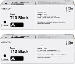 Ennovor T10 Toner Cartridge 2-Pack Black 4566C001 Replacement for Canon T10 Toner Cartridge Compatible for Canon Color imageCLASS X LBP1538C MF1538C C1533P C1538P C1538iF Printer Ink