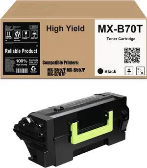 Ennovor MX-B70T MXB70T Toner Cartridge Compatible for Sharp MX-B557F MX-B557P MX-B707P Printers (1 Black)