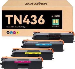 Ennovor Compatible Toner Cartridge Replacement for Brother TN436 TN-436 TN436BK TN433 TN431 Compatible for Brother HL-L8360CDW HL-L8260CDW MFC-L8900CDW MFC-L8905CDW MFC-L8690CDW MFC-L8610CDW (4 Pack)