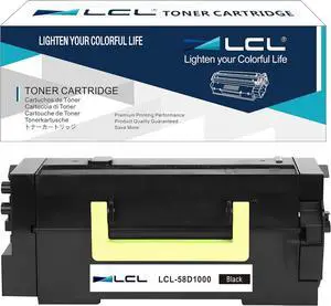 Ennovor LCL 58D1000 Black Toner Cartridge Replacement for Lexmark MS725 MS725dvn MS821 MS821dn MS821n MS822 MS822de MS823 MS823dn MS823n MS825 MS825dn MS826 MS826de MX721 Printer (1-Pack)