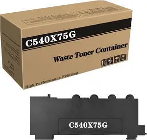Ennovor Compatible C540X75G Waste Toner Container Replacement for Lexmark CS310 CS317 CS410 CS417 CS510 CS517 CX310 CX317 CX410 CX417 CX510 CX517 Printer 1Pack