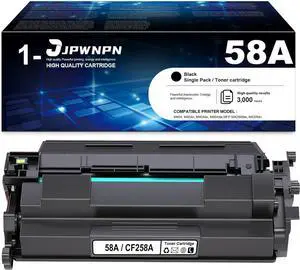 Ennovor 58A CF258A Black Toner Cartridge Compatible for HP M404 M404n M404dn M404dw M428 M428dw M428fdw M428fdn M304 M430f M406dn M404 M404n Printer (1-Pack, Black)