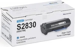 Ennovor S2830 S2830dn GGCTW High Yield Toner Cartridge Replacement for Dell GGCTW Toner Cartridge Work for S2830dn Printer, 1-Pack, Black [8,500 Pages]