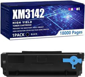 Ennovor 24B7002 High Yield Toner Cartridge (No Chip) for Lexmark M1342 XM1342 XM3142 Printer, Achieving 18000 Pages,Black-1 Pack
