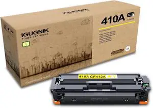 Ennovor 1-Pack 410A CF412A High Yield Yellow Toner Cartridge(with chip), Replacement for HP 410A CF412A for Color Pro M452dn M452dw M452nw MFP M477fdn M477fdw M477fnw Printer