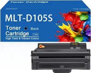 Ennovor MLT-D105S Toner Cartridge Compatible for Samsung MLT-D105S Black Toner Cartridges for Samsung ML-1910 ML-1911 ML-1915 ML-2525 ML-2545 ML-2525W ML-2526 ML-2580N Printer