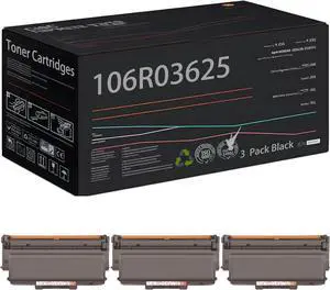 Ennovor 106R03625 Toner Cartridges Compatible with Xerox Phaser 3330 WorkCentre 3335 3345 Printers, High Yield 12000 Pages (3 Pack Black)