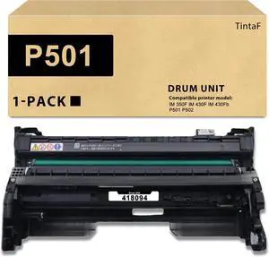Ennovor IM 350 IM 430 419095 418094 P 501 Photoconductor Drum Unit 1 Pack High-Yield Compatible for Ricoh IM 350F IM 430F IM 430Fb P 501 P 502 Printer, 1Black P 501 Photoconductor Drum Unit