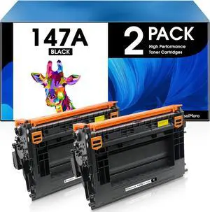Ennovor MasaiMara 147A W1470A Black Compatible Toner Cartridges Replacement for HP Enterprise Flow MFP M610dn M611dn M611x M612dn M612x M634h M635z M636z M634z M635fht M635h M636fh Printer