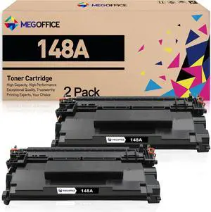 Ennovor Compatible Toner Cartridge Replacement for HP 148A Toner Cartridge Black with Chip for HP 148A 148X W1480X W1480A for HP Pro 4001dw 4001dn 4001n MFP 4101fdw 4101fdn Printer (2 Pack)