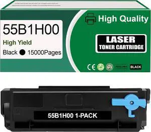 Ennovor 55B1H00 High Yield Black Toner Cartridge  15,000 Pages, Smart Chip Compatible with MS331 MS331dn MS431 MS431dn MX331 MX331adn MX431 MX431adn Printers (1 Pack)