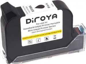 Ennovor Handheld Printer Ink Cartridge 45ml Solvent Fast Dry, 0.5-Inch Nozzle for Non-Encrypted Portable Mobile Inkjet Printer Only, Universal Surface Printing