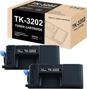 Ennovor TK-3202 TK3202 1T02WF0US0 Black Toner Cartridge Compatible for Kyocera TK-3202 TK3202 Toner for ECOSYS P3260dn M3860idn M3860idnf Printer Cartridge - 2 Pack TK-3202 TK3202 Black