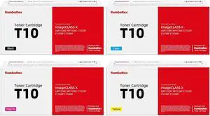 Ennovor T10 Toner Cartridge 4-Pack (Black,Cyan,Magenta,Yellow) Replacement for Canon T10 Toner Cartridge for Color imageCLASS X LBP1538C MF1538C C1533P C1538P C1538iF Printer Ink