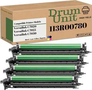 Ennovor 113R00780 Drum Cartridge Compatible for Xerox VersaLink C7020 C7025 C7030 Printer Drum Unit/Imaging Unit (4Pack KCMY)