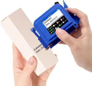 Handheld Inkjet Printer E11, 0.5 inch Mini Handheld Printer with ER520 Quick-Dry Ink Cartridge, Portable Inkjet Printers for Text Date QR Barcode Batch Number Logo