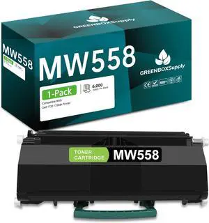Ennovor Compatible MW558 1720 1720DN Black Toner Cartridge 6k Yield High Capacity Replacement for Dell MW558 1720 1720DN 310-8707 310-8709 Toner Cartridge,1 Pack for 1720 1720dn Printer Ink