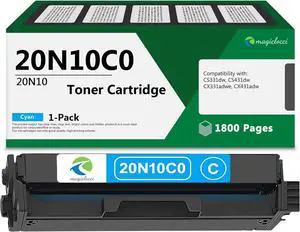 Ennovor 20N10C0 Cyan Toner Cartridge [1,800 Pages] Compatible CS331 Replacement for Lexmark 20N10C0 Toner Cartridge with CS331, CS431, CX331, CX431 Printer Toner