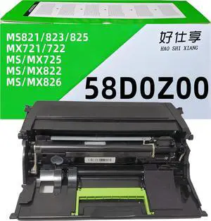 Ennovor 58D0Z00 58D0ZA0 58D0Z0E Remanufactured Drum Unit Imaging Unit Compatible for Lexmark MS725 MS821 MS822 MS823 MS825 MS826 MX721 MX722 MX725 MX822 MX826 B2865 Printer (58D0Z00-1Pack)