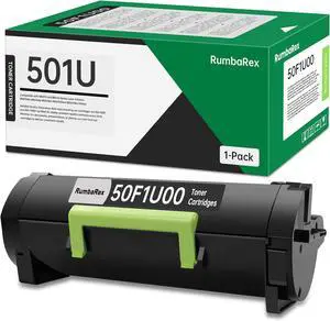 Ennovor 501U 50F1U00 Ultra High-Yield Toner Cartridge Black Replacement for Lexmark 50F1U00 Toner Cartridge for MS510 MS610 MS510dn MS610de MS610dn MS610dte MS610dtn Printer Ink 1-Pack [20,000 Pages]