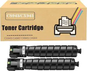 Ennovor CS943/CX943 Toner Cartridge Replacement Compatible for Lexmark CS943de CX942adse CX943adtse CX943adxse CX944adtse CX944adxse Printer, High Yield 35,000 Pages Black x 2