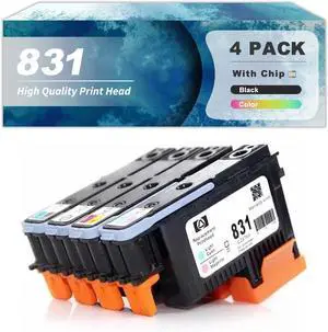 Ennovor 831 CZ677A CZ678A CZ679A CZ680A Printhead Compatible for HP 110 310 315 330 335 360 365 370 560 570 Printers Replacement Print Head Combo Pack