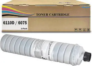Ennovor 6110D 6075 Toner Cartridge Black Compatible with Ricoh IM7000 IM8000 IM9000 Aficio 1060 1075 2051 2060 2075 MP5500 MP6000 MP6001 MP6002 6500 7000 7502 7500 MP8000 Printer